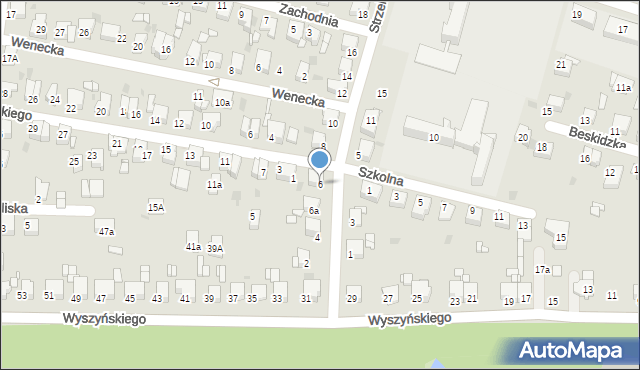 Tarnowskie Góry, Strzelców Bytomskich, 6, mapa Tarnowskie Góry