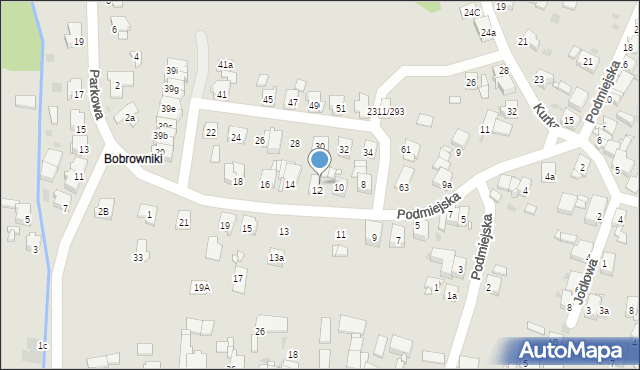 Tarnowskie Góry, Strzelnicza, 12a, mapa Tarnowskie Góry