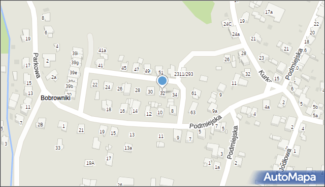 Tarnowskie Góry, Strzelnicza, 32, mapa Tarnowskie Góry