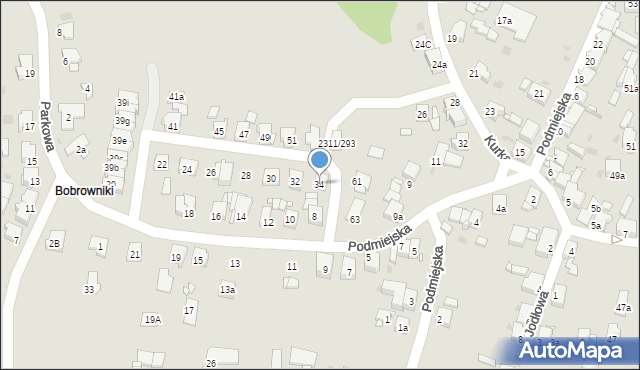 Tarnowskie Góry, Strzelnicza, 34, mapa Tarnowskie Góry