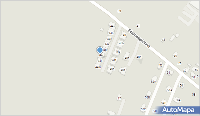 Tarnowskie Góry, Starowapienna, 44j, mapa Tarnowskie Góry