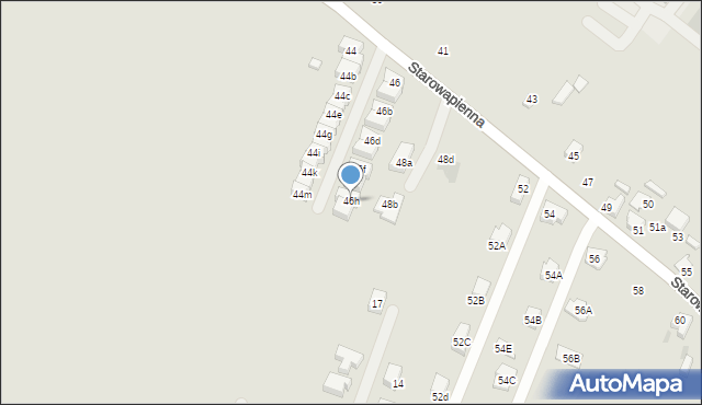Tarnowskie Góry, Starowapienna, 46h, mapa Tarnowskie Góry