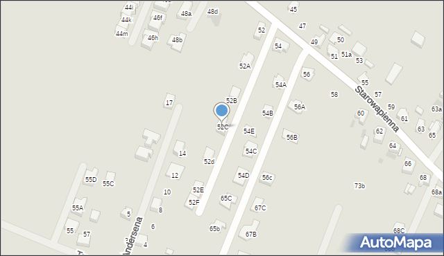 Tarnowskie Góry, Starowapienna, 52C, mapa Tarnowskie Góry