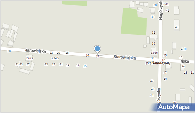 Tomaszów Mazowiecki, Starowiejska, 14, mapa Tomaszów Mazowiecki