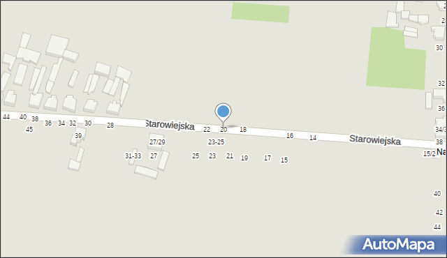 Tomaszów Mazowiecki, Starowiejska, 20, mapa Tomaszów Mazowiecki