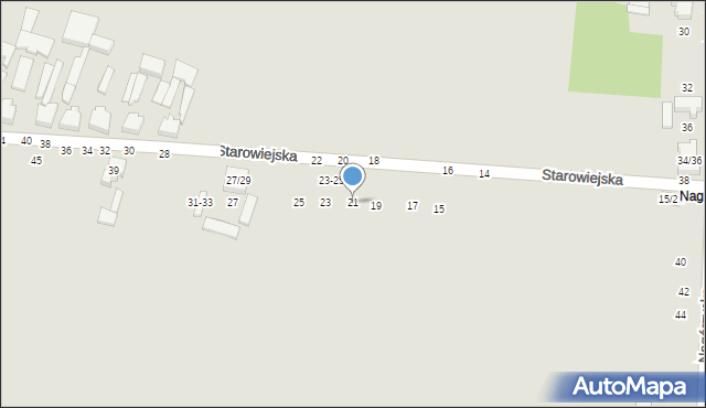 Tomaszów Mazowiecki, Starowiejska, 21, mapa Tomaszów Mazowiecki