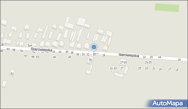 Tomaszów Mazowiecki, Starowiejska, 30, mapa Tomaszów Mazowiecki