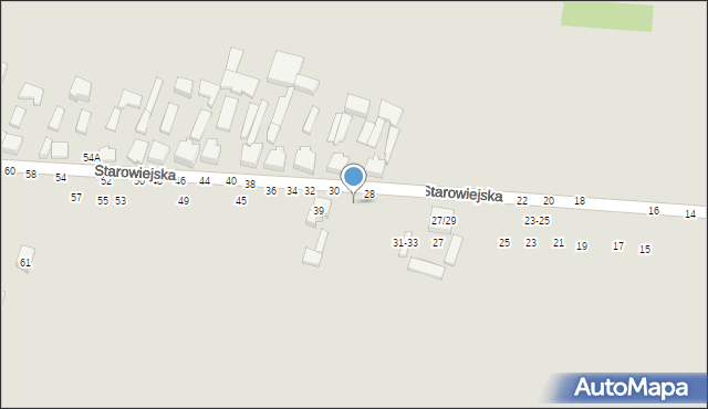 Tomaszów Mazowiecki, Starowiejska, 45A, mapa Tomaszów Mazowiecki