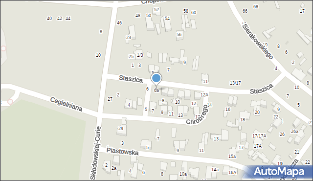 Tomaszów Mazowiecki, Staszica Stanisława, 6a, mapa Tomaszów Mazowiecki