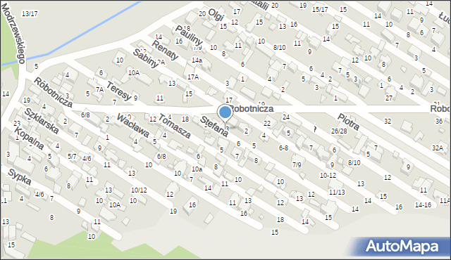 Tomaszów Mazowiecki, Stefana, 1-3, mapa Tomaszów Mazowiecki