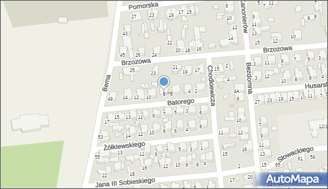 Tomaszów Mazowiecki, Stefana Batorego, 8, mapa Tomaszów Mazowiecki