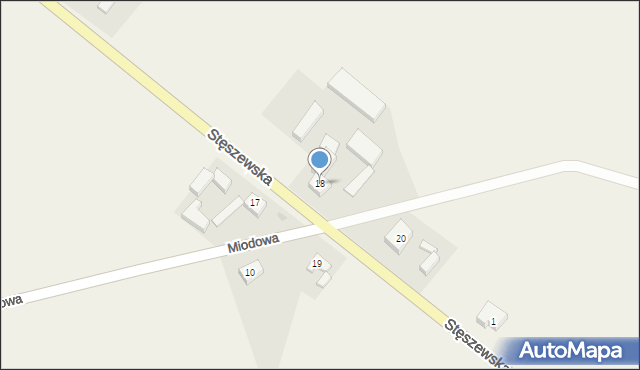 Tomiczki, Stęszewska, 18, mapa Tomiczki