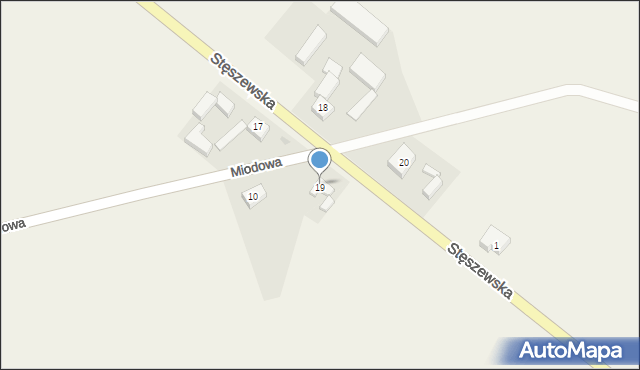 Tomiczki, Stęszewska, 19, mapa Tomiczki