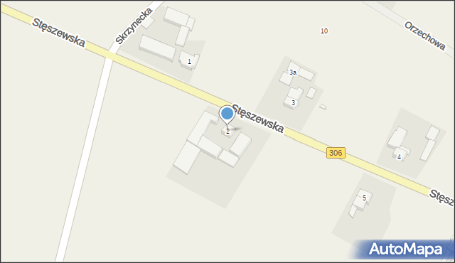 Tomiczki, Stęszewska, 2, mapa Tomiczki