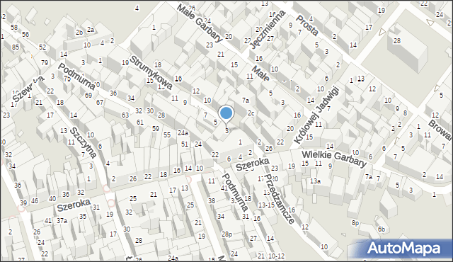 Toruń, Strumykowa, 3, mapa Torunia