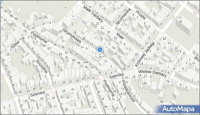 Toruń, Strumykowa, 5, mapa Torunia