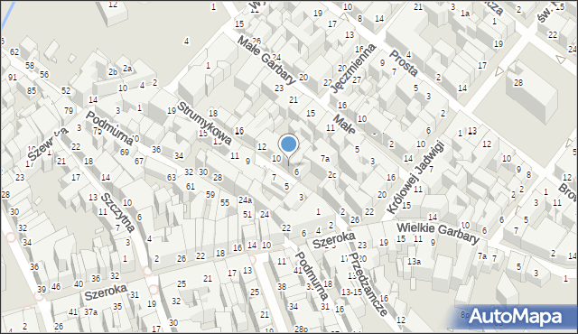 Toruń, Strumykowa, 8, mapa Torunia