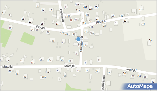 Trzebinia, Studzienna, 3, mapa Trzebinia