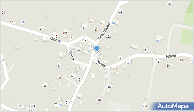 Trzebinia, Styczniowa, 12, mapa Trzebinia