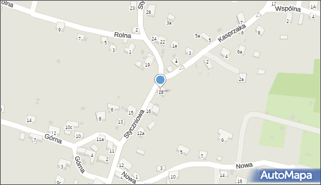 Trzebinia, Styczniowa, 18, mapa Trzebinia