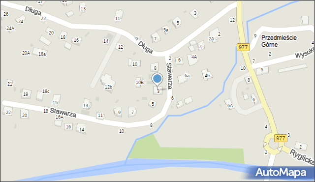 Tuchów, Stawarza Antoniego, kpt., 3, mapa Tuchów