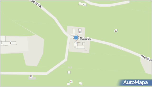 Tuczno, Staszica Stanisława, 2, mapa Tuczno