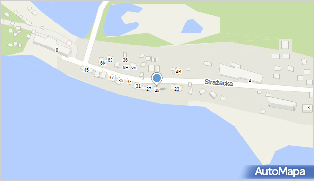 Turawa, Strażacka, 25, mapa Turawa
