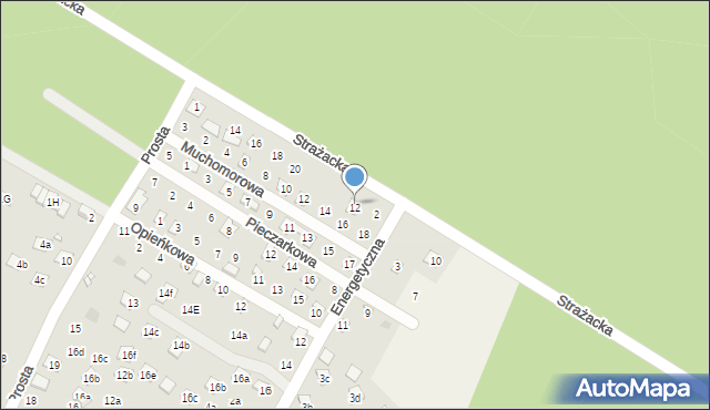 Turawa, Strażacka, 26, mapa Turawa