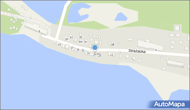 Turawa, Strażacka, 27, mapa Turawa