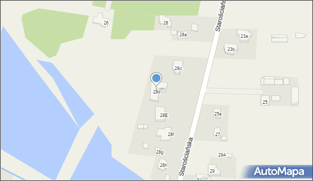 Tuszynek Majoracki, Starościańska, 28d, mapa Tuszynek Majoracki