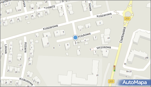 Ustka, Storczykowa, 5, mapa Ustka