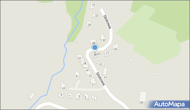 Ustrzyki Dolne, Stokowa, 15, mapa Ustrzyki Dolne