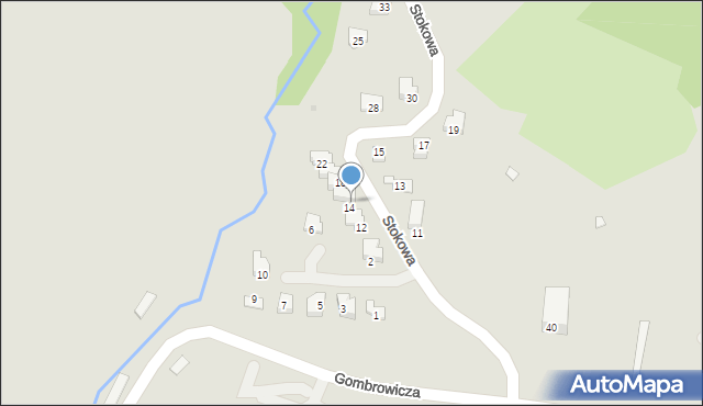 Ustrzyki Dolne, Stokowa, 16, mapa Ustrzyki Dolne