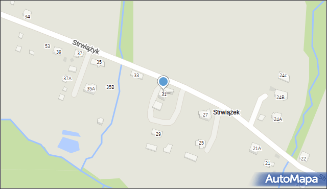 Ustrzyki Dolne, Strwiążyk, 31, mapa Ustrzyki Dolne