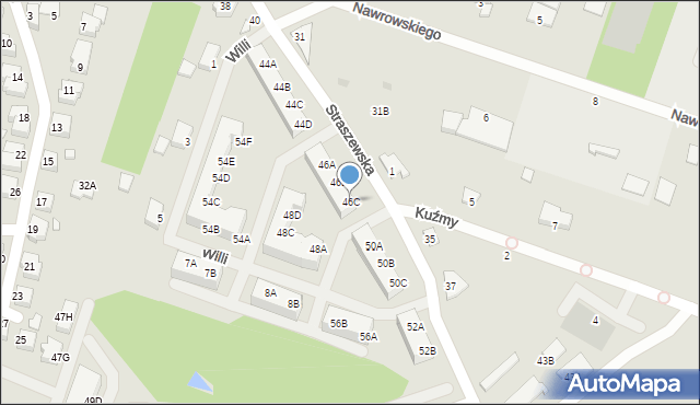 Wągrowiec, Straszewska, 46C, mapa Wągrowiec
