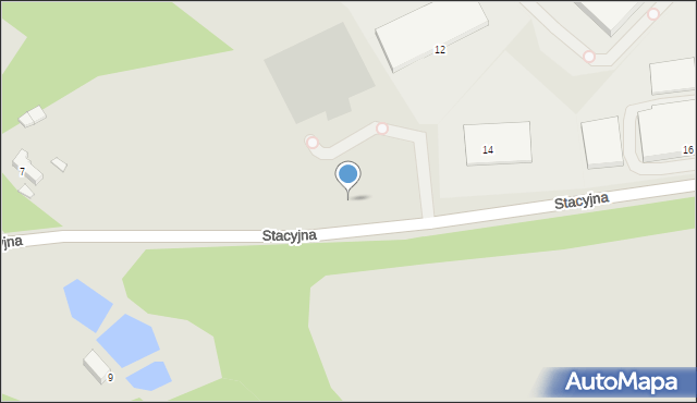 Wałbrzych, Stacyjna, 12, mapa Wałbrzycha