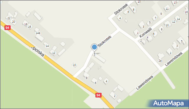 Walidrogi, Stokrotek, 2, mapa Walidrogi