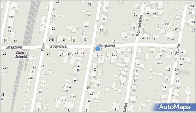 Warszawa, Stroma, 24, mapa Warszawy