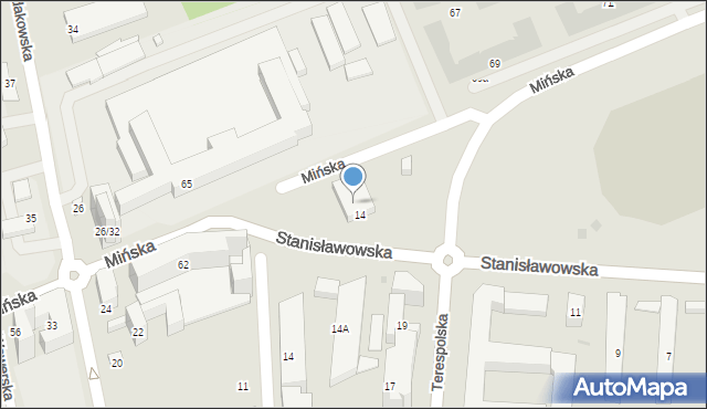 Warszawa, Stanisławowska, 26, mapa Warszawy