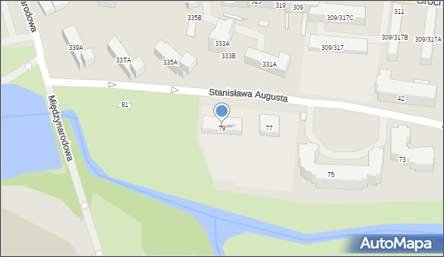 Warszawa, Stanisława Augusta, 79, mapa Warszawy