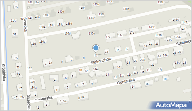 Warszawa, Stelmachów, 11, mapa Warszawy