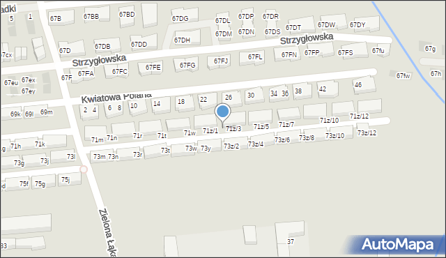 Warszawa, Strzygłowska, 71z/2, mapa Warszawy