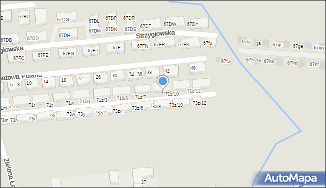 Warszawa, Strzygłowska, 71z/9, mapa Warszawy