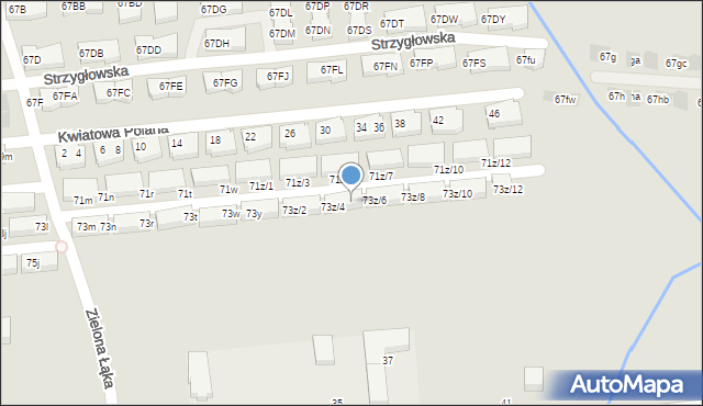 Warszawa, Strzygłowska, 73z/5, mapa Warszawy