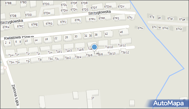 Warszawa, Strzygłowska, 73z/7, mapa Warszawy