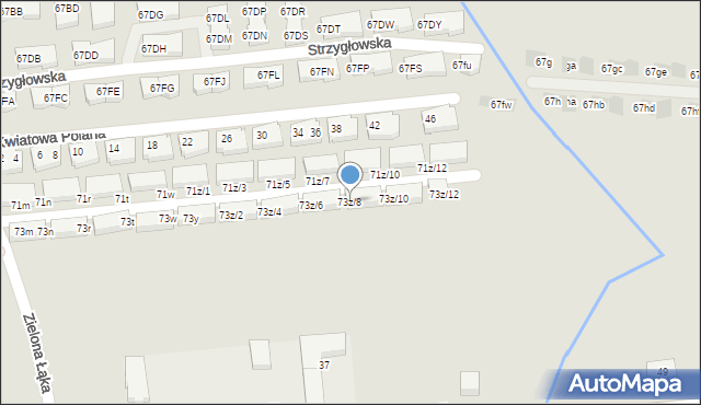 Warszawa, Strzygłowska, 73z/8, mapa Warszawy