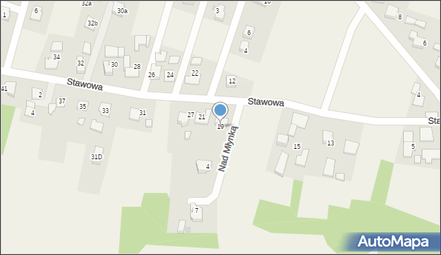 Warszowice, Stawowa, 19, mapa Warszowice