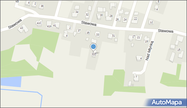 Warszowice, Stawowa, 31D, mapa Warszowice