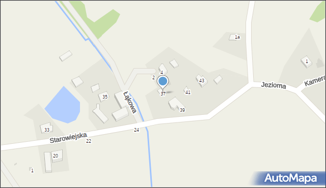 Warzno, Starowiejska, 37, mapa Warzno