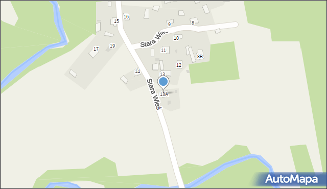 Wąsosz, Stara Wieś, 13A, mapa Wąsosz